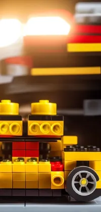 Add a unique touch of sophistication to your phone's home screen with this Lego car live wallpaper