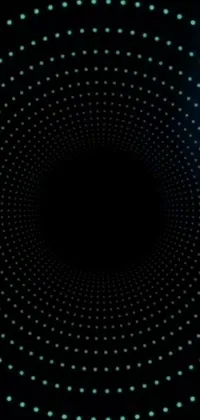 This live wallpaper boasts a striking black and blue backdrop that's accentuated by vibrant, glowing circles