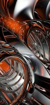 This phone live wallpaper features a stunning spiral design and abstract art