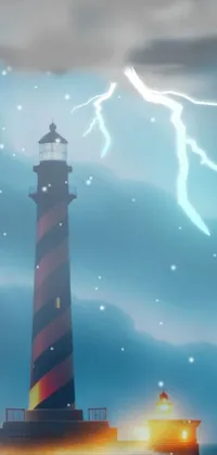 Lighthouse Sky Atmosphere Live Wallpaper