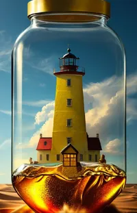 Lighthouse Sky Cloud Live Wallpaper