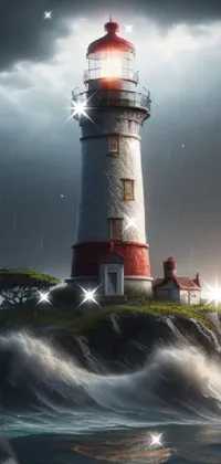 Lighthouse Sky Cloud Live Wallpaper