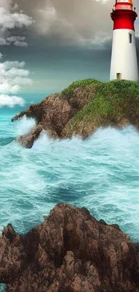 Lighthouse Water Cloud Live Wallpaper