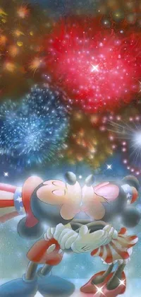 Lighting Fireworks Cartoon Live Wallpaper