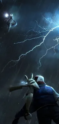 Lightning Person Live Wallpaper