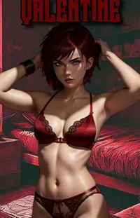 Lingerie Top Muscle Mouth Live Wallpaper