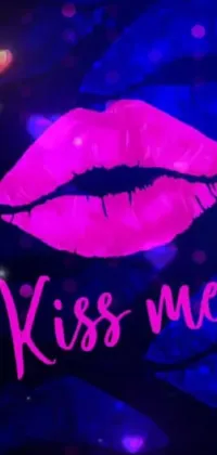 Lip Purple Eyelash Live Wallpaper