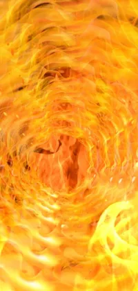 This live wallpaper for your phone features an intense and captivating fire burning in the dark