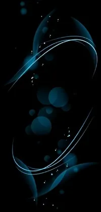 Get the modern and stylish look for your phone with this cool digital phone live wallpaper! This wallpaper design features a close-up view of a cell phone on a black background with a blue and black color scheme