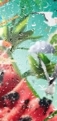 Liquid Art Paint Leaf Live Wallpaper