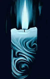 Liquid Blue Candle Live Wallpaper