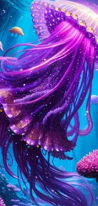Liquid Blue Purple Live Wallpaper