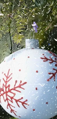 Liquid Christmas Ornament Holiday Ornament Live Wallpaper