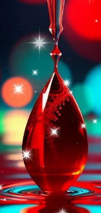 Liquid Christmas Ornament Stemware Live Wallpaper