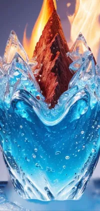 Liquid Drinkware Blue Live Wallpaper