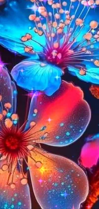 Liquid Flower Light Live Wallpaper