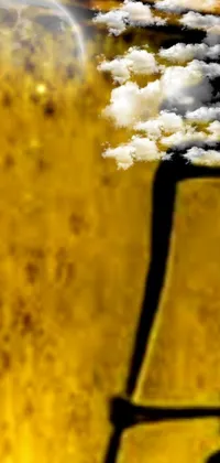 Liquid Flower Yellow Live Wallpaper