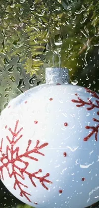 Liquid Fluid Holiday Ornament Live Wallpaper