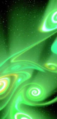 Liquid Green Aurora Live Wallpaper