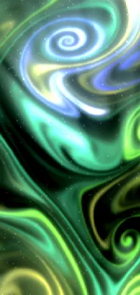 Liquid Green Light Live Wallpaper