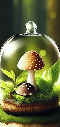 Liquid Light Mushroom Live Wallpaper