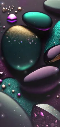 Liquid Nature Purple Live Wallpaper