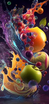Liquid Organism Art Paint Live Wallpaper