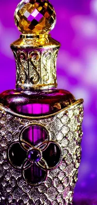 Liquid Perfume Purple Live Wallpaper
