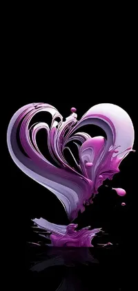 Liquid Petal Purple Live Wallpaper