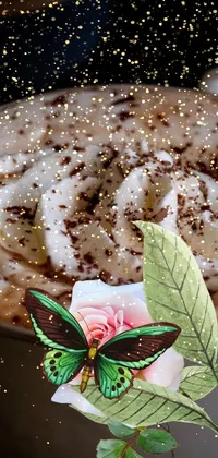 chocolate butterfly Live Wallpaper