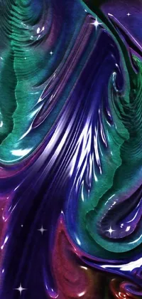 Liquid Purple Art Live Wallpaper