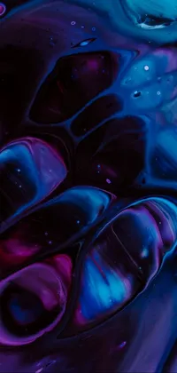 Liquid Purple Azure Live Wallpaper
