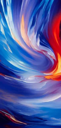Bring your phone screen to life with this captivating abstract painting live wallpaper