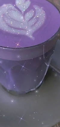 Liquid Purple Drinkware Live Wallpaper