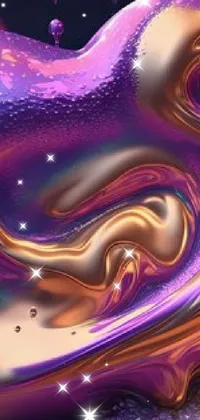 Liquid Purple Fluid Live Wallpaper