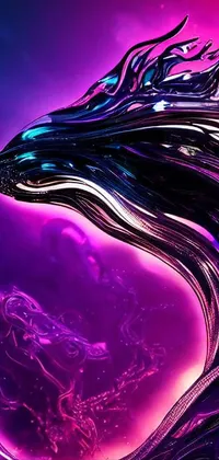 Liquid Purple Nature Live Wallpaper