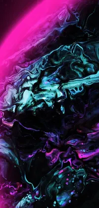 Liquid Purple Organism Live Wallpaper