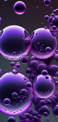 Liquid Purple Organism Live Wallpaper