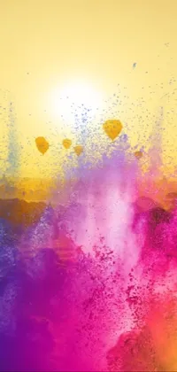 Liquid Purple Paint Live Wallpaper