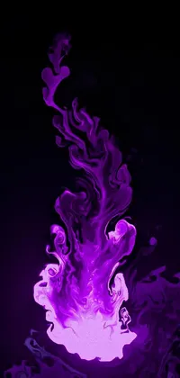 Looking for a visually stunning phone live wallpaper that captures attention? Check out this Smooth 3D CG rendered digital artwork sourced from Pexels featuring a purple, arcane-style substance on a black background, evoking liquid fire
