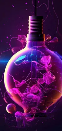 Liquid Purple World Live Wallpaper