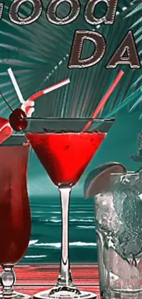 Liquid Tableware Cocktail Live Wallpaper