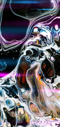 Liquid Vertebrate Purple Live Wallpaper