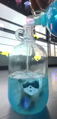 Liquid Water Bottle Live Wallpaper