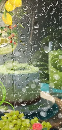 Liquid Water Green Live Wallpaper