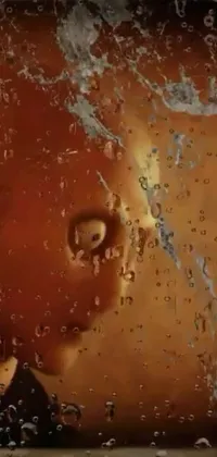 Liquid Water Orange Live Wallpaper