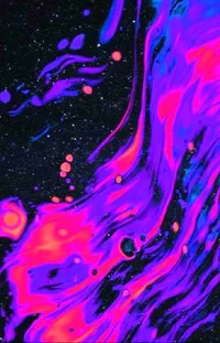 Liquid Water Purple Live Wallpaper