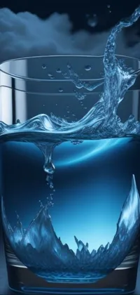 Liquid Water Tableware Live Wallpaper