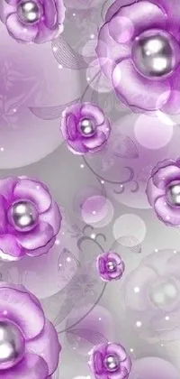 Liquid White Purple Live Wallpaper
