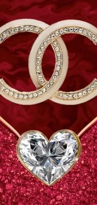 Magenta Jewellery Heart Live Wallpaper